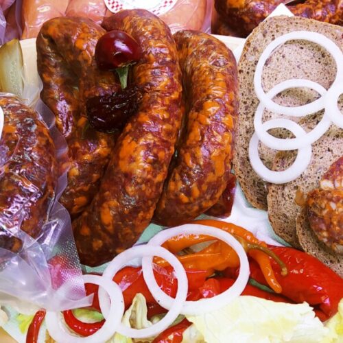 Klobása "čabajka" s vlašskými ořechy