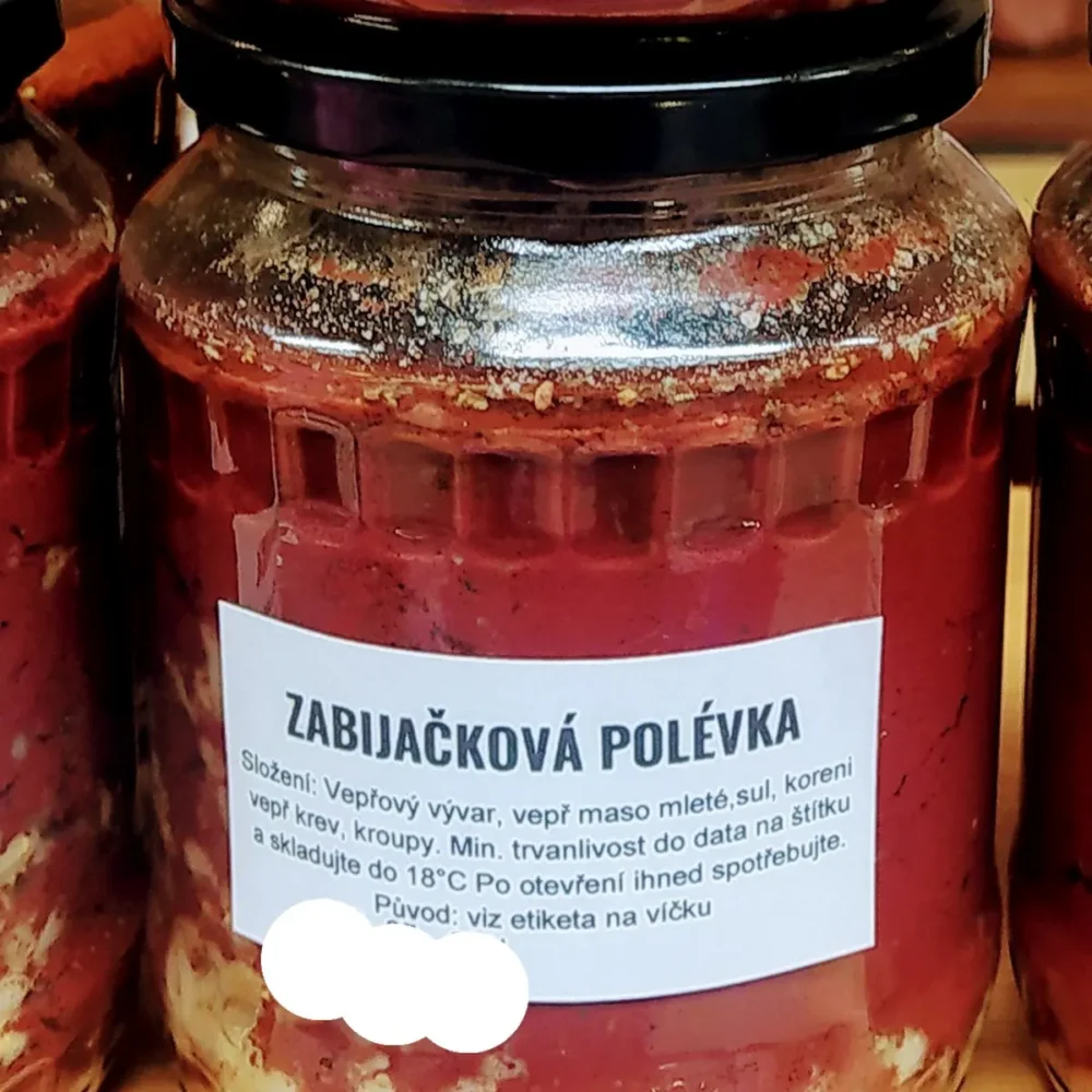 Zabijačková polévka sklo 670g